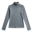thumbnail image 5 of Mineart Fleece Lined Turtleneck Base Layer Top for Women Long Sleeve Slim Fit Thermal Layering Tee, 5 of 9