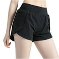 thumbnail image 2 of OKBOP Women Plus Shorts Under $10 Black Wide-Leg Casual Sport Relaxed Fit Shorts, 2 of 8