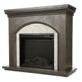 Prokonian Electric Fireplace with 41" Cool Gray Mantel