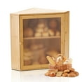 thumbnail image 1 of VEVOR Corner Bread Box for Kitchen Counter Double Layer Bamboo Storage Container, 1 of 9