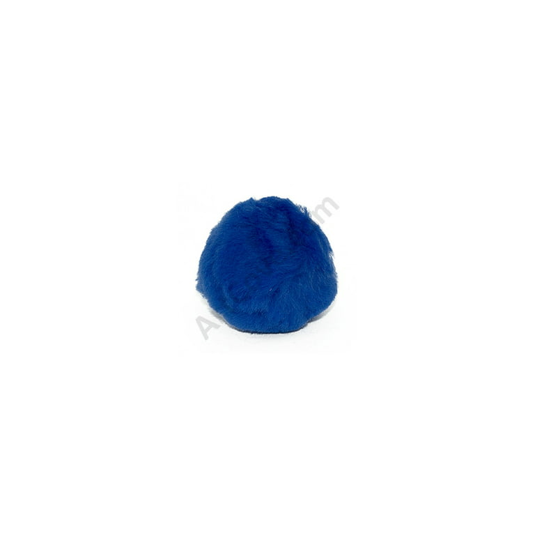 1-1/2 inch Royal Blue Craft Pom Poms 50 Pieces Pom Pom Balls