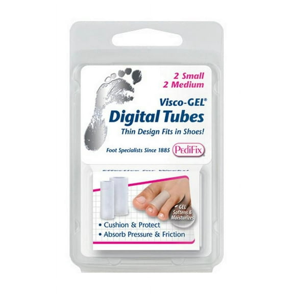 Visco-GEL Toe Tubes 2/Pack, 1 Small & 1 Medium