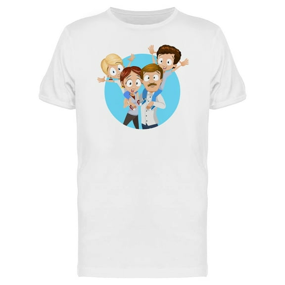 Happy Family Photo Tee Men's -Image by Shutterstock