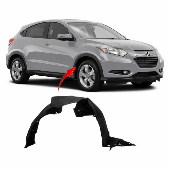 DCP Front Right Passenger Side Fender Liner For 2016-2018 Honda HR-V HO1249171
