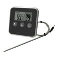 thumbnail image 1 of DOLITY Meat Thermometer Accurate Long with Timer for Cooking Oven black, 1 of 9