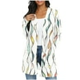 thumbnail image 2 of Women's Summer Long Cardigan Hollow Lantern Sleeve Coat​​, 2 of 7