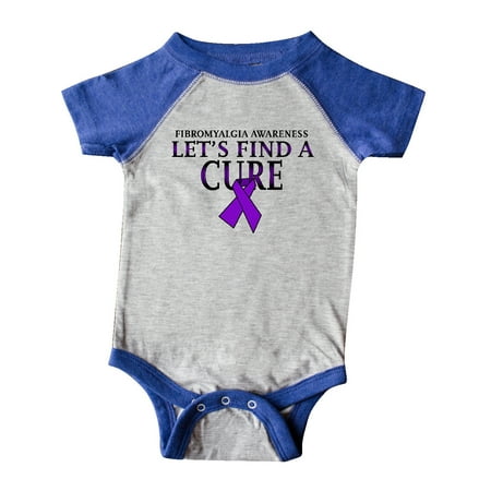 

Inktastic Fibromyalgia Awareness Let s Find a Cure with Purple Ribbon Gift Baby Boy or Baby Girl Bodysuit