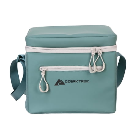 Ozark Trail Coated 6-Can Soft Side Cooler with Removable Hard Liner, Green