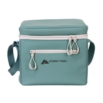 Ozark Trail 6-Can Soft-Sided Cooler with Removable Hard Liner, Coated Exterior, Green
