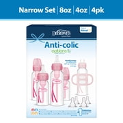 Dr. Brown's Anti-Colic Options+ First Year Baby Bottle Gift Set, Pink, BPA-Free, 0m+