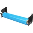 thumbnail image 1 of 60 Inch Paper Roll Holder Wrapping Paper Wall Mounted Roll Rack Holder Adjustable Reliable Kraft Scroll Dispenser for Vinyl, Kraft, or Other Rolled Materials(Black), 1 of 5