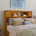 thumbnail image 1 of AFI Newport Full Solid Wood Bookcase Headboard in Light Toffee, 1 of 8
