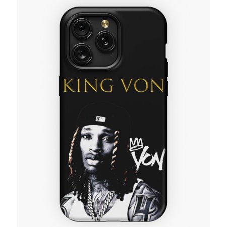 King Von Black and White Art M2084 Phone Case for iPhone 17 16 15 14 13 12 11 Pro Max