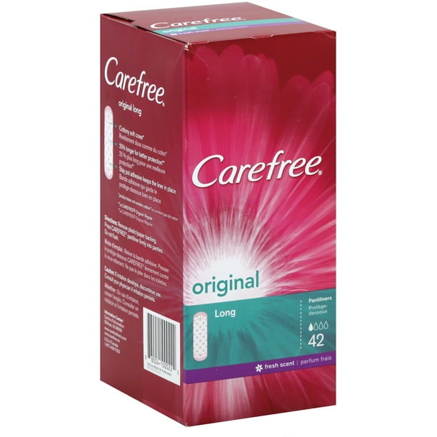 CAREFREE Original Long Liners, Fresh Scent 42 ea (Pack of 2)