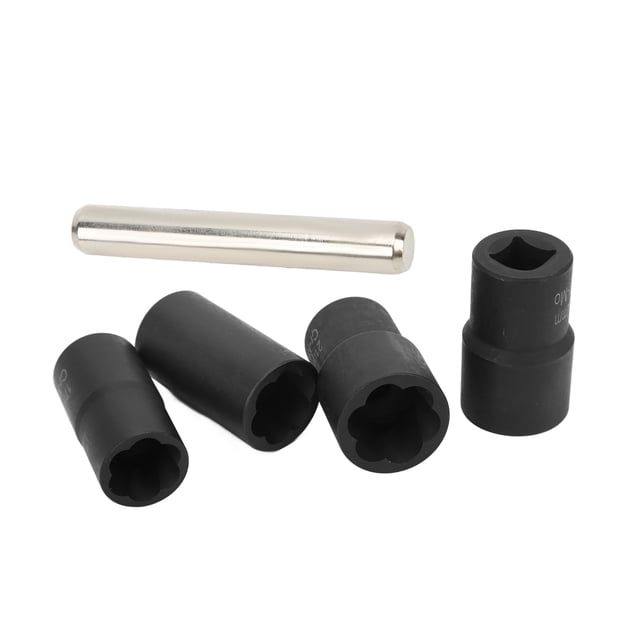 Juego De Extractores De Tuercas, Hexagonal Universal 17 Mm 19 Mm 21 Mm 22 Mm Juego De Extractores De Tuercas Para Construcción Para Automóviles Industriales
