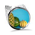 thumbnail image 1 of Foto de piña fresca fruta tropical Anillo de compromiso de boda de amor ajustable Unbranded M, 1 of 3
