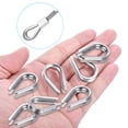 thumbnail image 5 of Uxcell M5 Stainless Steel Thimble, 30 Pack Wire Rope Thimbles for 3/16" Wire Rope, 5 of 6