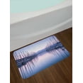 thumbnail image 2 of Sailboat Bath Mat, Large Yacht Harbor in Sunrise Scenery Cruise Leisure Summertime Active Life, Non-Slip Plush Mat Bathroom Kitchen Laundry Room Decor, 29.5 X 17.5 Inches, Lilac Purple Grey, Ambesonne, 2 of 2