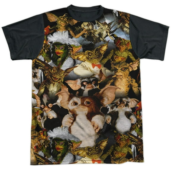 Gremlins 2 - Pack Of Gremlins - Short Sleeve Black Back Shirt - XXX-Large