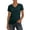 Dark Green, variant on Alun 2026 Early Spring Warm-Keeping Short Sleeves Inside Tops Simple V-Neck Slim Fit Design Soft Comfortable Solid Color Base Layering Blouse Ladies Plus Size Tees L