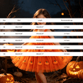 thumbnail image 4 of Otqutp Toddler Girls Halloween Dress Spaghetti Strap Star Glitter Skirt Pumpkin Tulle Dress Kids Fall Sleeveless Tank Dresses, 4 of 6