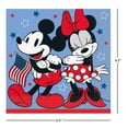 thumbnail image 2 of Mickey & Minnie Patriotic Paper Multi-Color Square Luncheon Napkins, 6.5in, 20ct, 2 of 7