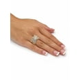 thumbnail image 3 of PalmBeach Jewelry 3.64 TCW Round and Baguette Cubic Zirconia Crossover "X" Ring Yellow Gold-Plated or Platinum-Plated, 3 of 5