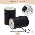 1 Set Round Waxed Polyester Thread String Micro Macrame Cord for ...