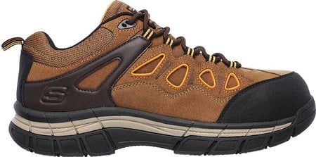shoe,brown suede/orange trim 