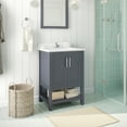 thumbnail image 3 of Ove Decors Vegas 24 W x 19" D Freestanding Bathroom Vanity with Sink, Dark Charcoal, 3 of 8