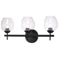 thumbnail image 4 of Dainolite  Abii 3 Light Transitional Matte Black Luxury vanity lights  Modern Bathroom Vanity Light  LED Compatible, 4 of 4