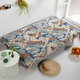 thumbnail image 3 of Dowbom Printed Futon Slipcover Full size,3 Seater Armless Sofa Slipcover Stretch Universal Dust-Proof Washable Spandex Foldable Sofa Bed Slipcover Protector for Living Room Bedroom-D, 3 of 7