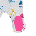 thumbnail image 5 of Pinkfong Baby Shark 2 Pack Zip Up Sleep N' Play Coveralls Newborn to Infant, 5 of 5