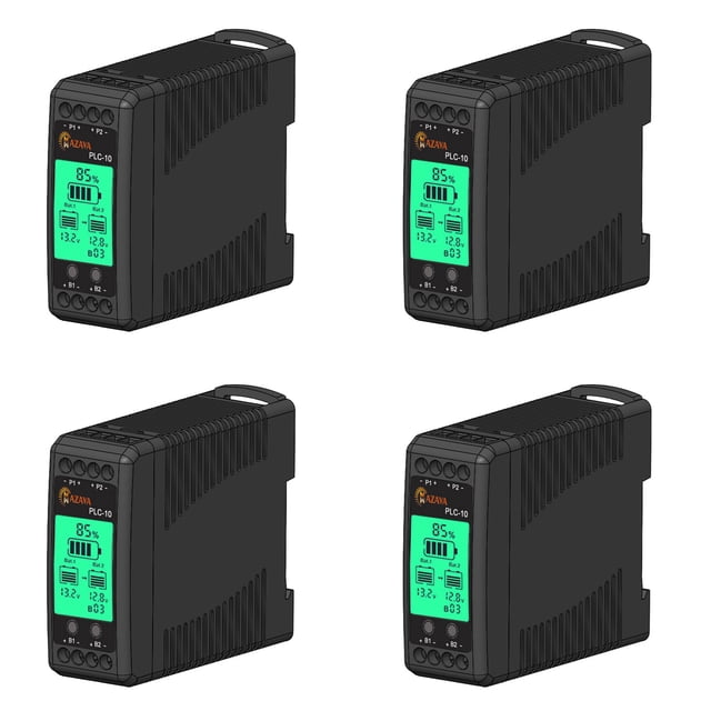 4X PLC-10 Ecualizador de BateríA Gel Activo Plomo ÁCido Li Li-Ion LiFePO4 Equilibrador de BateríA 2S 2P 12 24 36 48 96 V