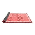 thumbnail image 2 of Ahgly Company Indoor Round Abstract Red Contemporary Area Rugs, 4' Round, 2 of 4