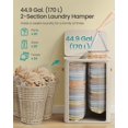thumbnail image 4 of Cesta de ropa SONGMICS Cappuccino Beige 170 L con tapa y asas, 4 of 6