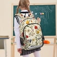 thumbnail image 7 of FORMRS Unisex School Backpack 17" Student Travel Bag with Laptop Compartment, Beige Floral, 7 of 7