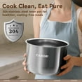 thumbnail image 5 of 12-in-1 Electric Pressure Cooker 8 Quart, 1200W olla de presion Multi-Cooker with Stainless Steel Pot, Slow Rice Cooker, Saute, Steamer, Yogurt & Food Warmer, Delay Timer, Black, 5 of 5