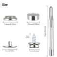 thumbnail image 6 of 62Pcs Canvas Snap Kit, Stainless Steel Caps, Sockets, Screws, Fabric Base Components Set for DIY Cover, Canvas Snap Kit with Setting Tool, 6 of 7