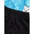 thumbnail image 6 of Sinleey Kids Boys Football Training Uniform Soccer Jersey Short Sleeve Shirts with Drawstring Mesh Sky Blue S, 6 of 7