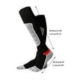 thumbnail image 3 of Penkiiy Middle Socks for Unisex Winter Skiing Mountaineering Men Women On Foot Long-Barreled Snow Ground Socks Black Socks, 3 of 4
