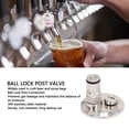 thumbnail image 3 of Adaptador de Bloqueo de Gas de 1.5 Pulgadas, Bloqueo de Bloqueo de Bola Con la Tapa Fácil de Instalar Fácil Con Válvula de Alivio de Presión para Barril de Cerveza, 3 of 7