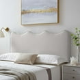 thumbnail image 3 of Modway Athena Performance Velvet King/California King Headboard in Light Gray, 3 of 11