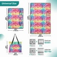 thumbnail image 2 of Extra Large Picnic Beach Blanket Waterproof Sand Proof Portable Outdoor Mat Colorful Tie Dye 60x80, 2 of 9