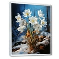 thumbnail image 2 of Designart "Verdant Winter Snowdrops I" Snowdrops Floater Framed Canvas Prints, 2 of 5