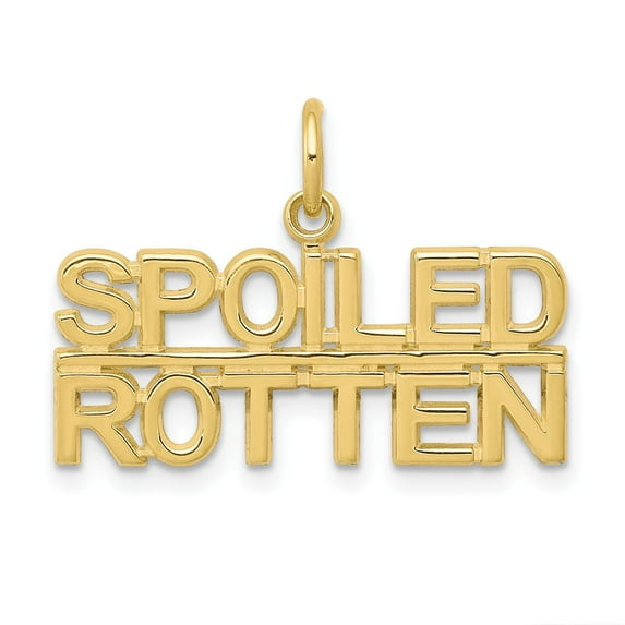 FB Jewels 10K Yellow Gold Talking - Spoiled Rotten Charm
