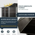 thumbnail image 5 of Hommow 12' x 15' Outdoor Hardtop Polycarbonate Roof Solarium Sunroom Aluminum Frame Permanent Tiny House for Patio, 5 of 10