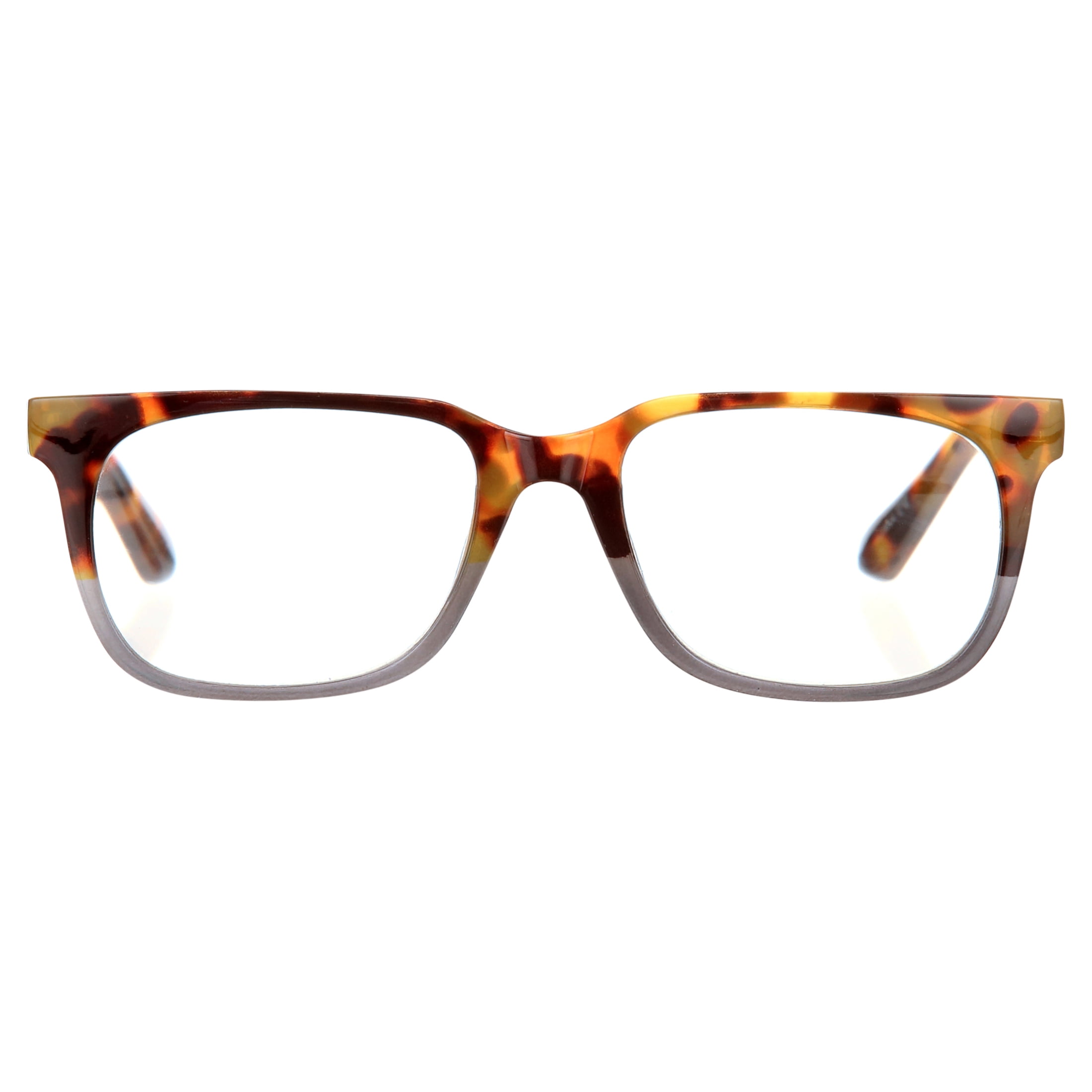 (2 pack) Jonas Paul Eyewear Blue Light Glasses, Tortoise / Blue Fade, Magnifying Acrylic Lens, Unisex