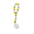 thumbnail image 2 of Guirnalda de Cuentas de Madera de Pascua con Borlas y Etiquetas de Flores de Conejito de Pascua, 2 of 7