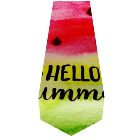 

OWNTA Watermelon Hello Summer Pattern Elegant Polyester Table Runner Perfect for Your Tables - Dining Table Decoration